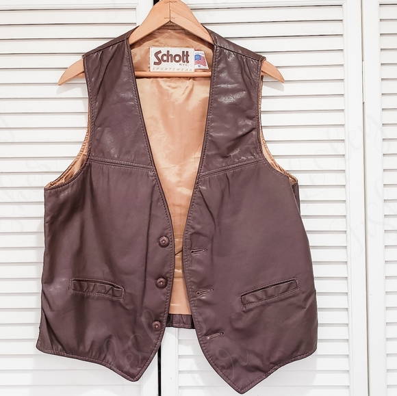 Schott NYC Other - Vintage Schott N.Y.C. Sportswear Leather Vest